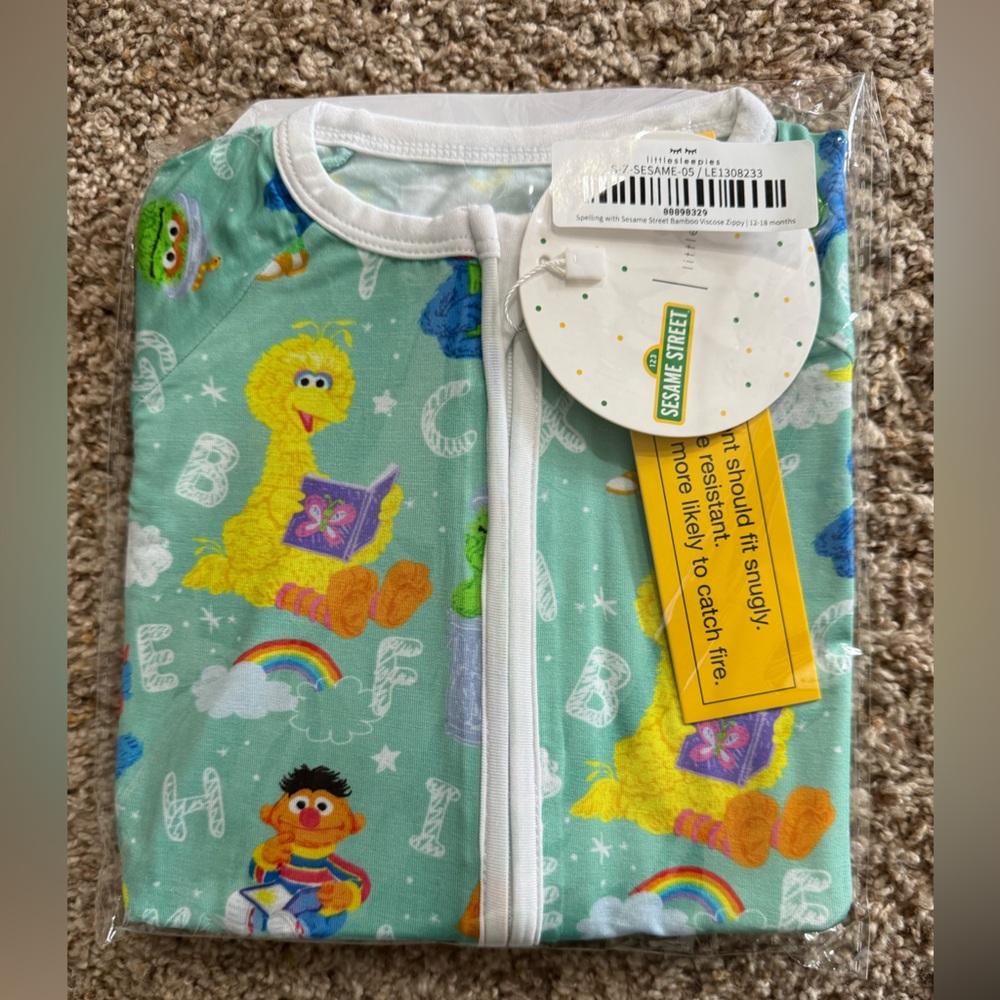 Little Sleepies Sesame Street Zippy